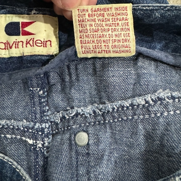 VINTAGE 70’s CALVIN KLIEN HIGH WAISTED DENIM SKIRT Jean Size 9 Rare find EUC - Picture 8 of 8